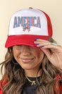 America Bow Foam Mesh Back Trucker Cap - Wholesale Accessory Market