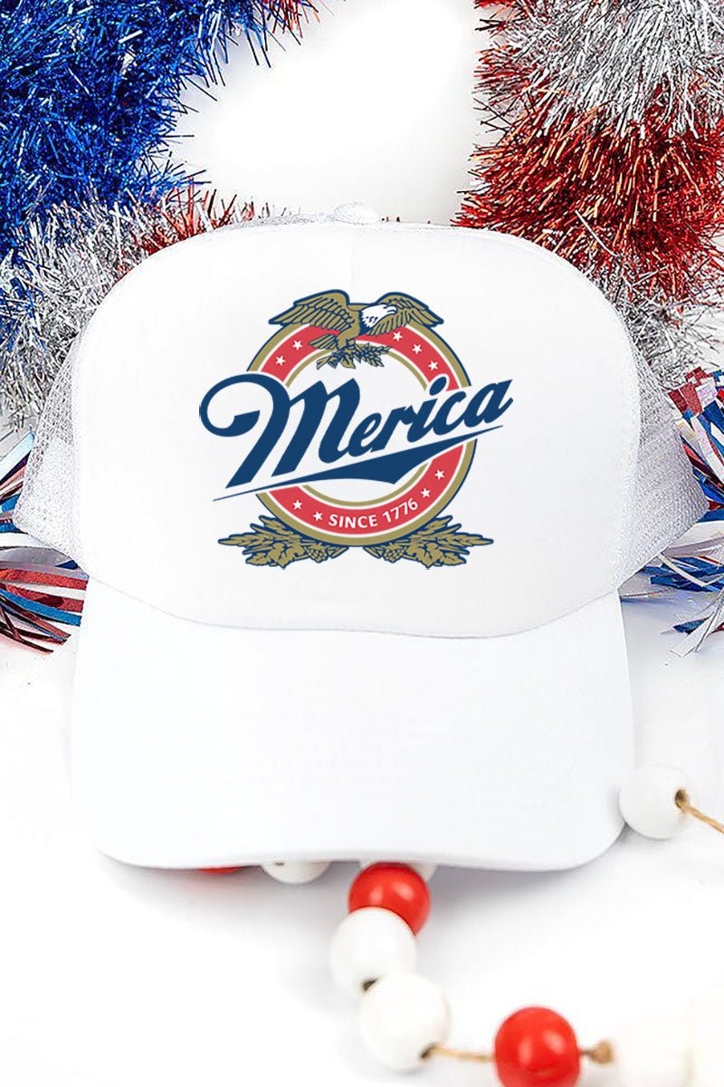 Merica Foam Mesh Back Trucker Cap - Wholesale Accessory Market