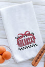 Bow Arkansas Check Waffle Kitchen Towel - Wholesale Accessory Market