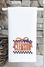 Bow Clemson Check Waffle Kitchen Towel - Wholesale Accessory Market