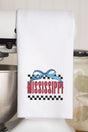 Bow Mississippi Check Waffle Kitchen Towel - Wholesale Accessory Market