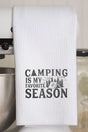 Camping Is My Favorite Season Waffle Kitchen Towel - Wholesale Accessory Market