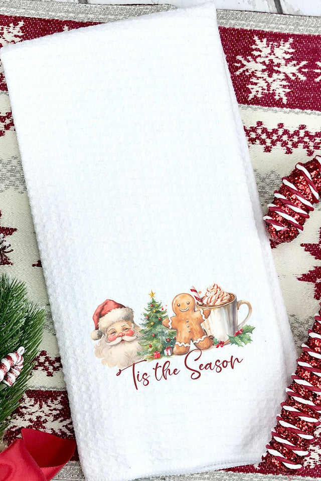 Christmas Traditions Waffle Kitchen Towel - Wholesale Accessory Market