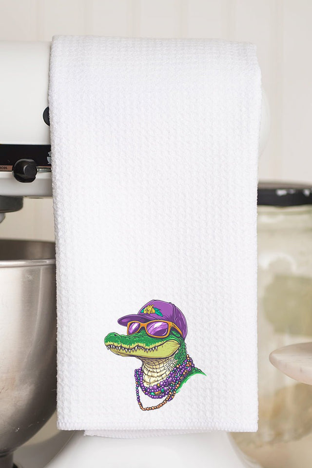 Gator Gras Waffle Kitchen Towel - Wholesale Accessory Market