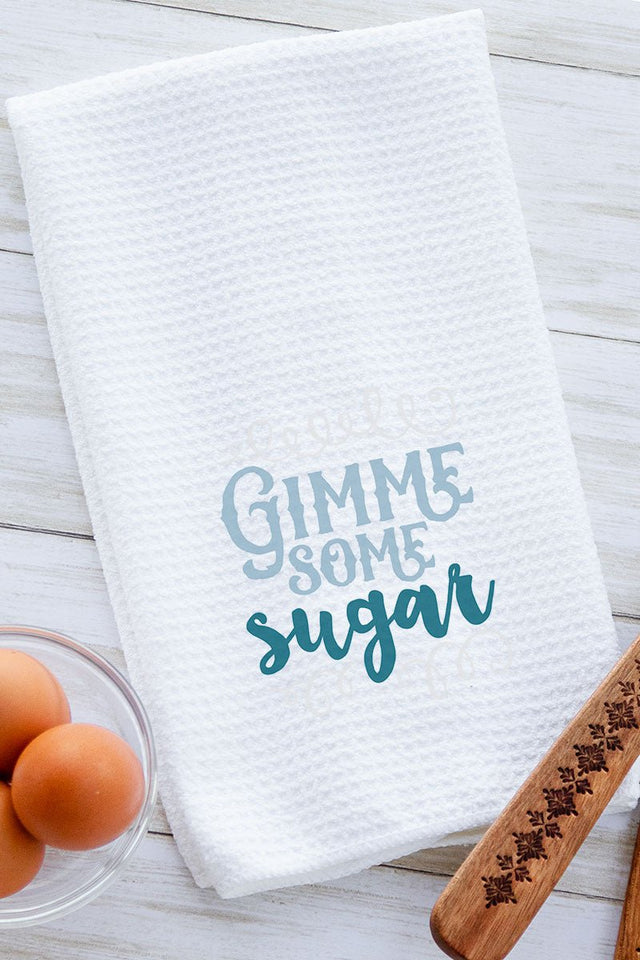 Gimme Some Sugar Waffle Kitchen Towel - Wholesale Accessory Market