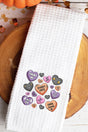 Halloween Candy Hearts Waffle Kitchen Towel - Wholesale Accessory Market