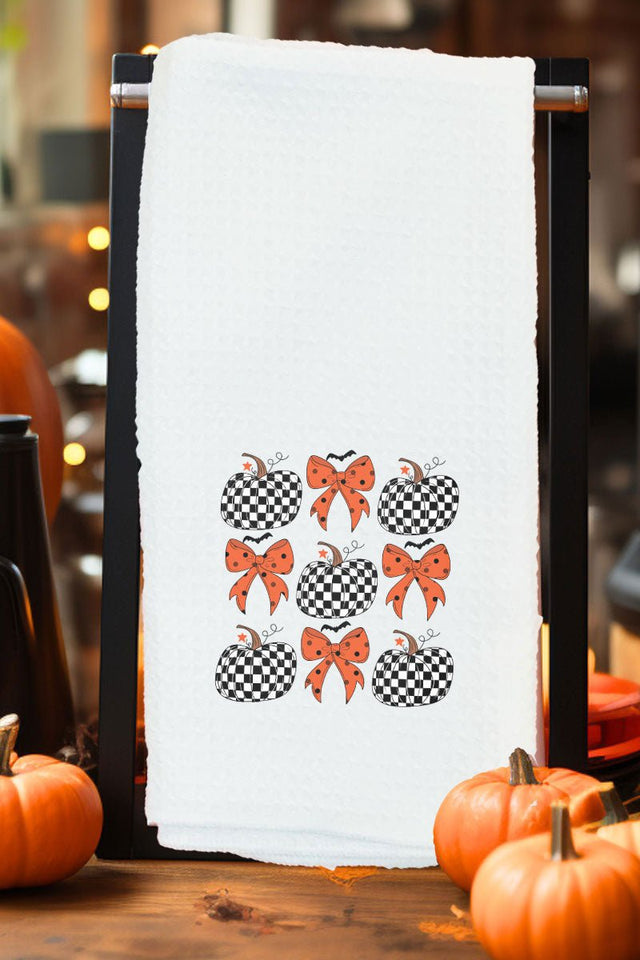 Pumpkin To Talk About Waffle Kitchen Towel - Wholesale Accessory Market