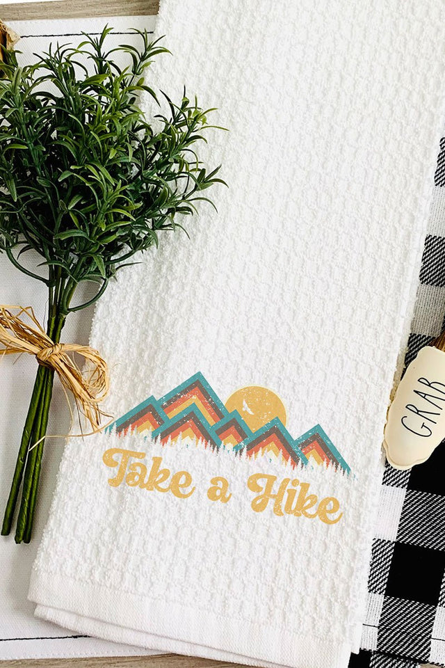 Take A Hike Waffle Kitchen Towel - Wholesale Accessory Market