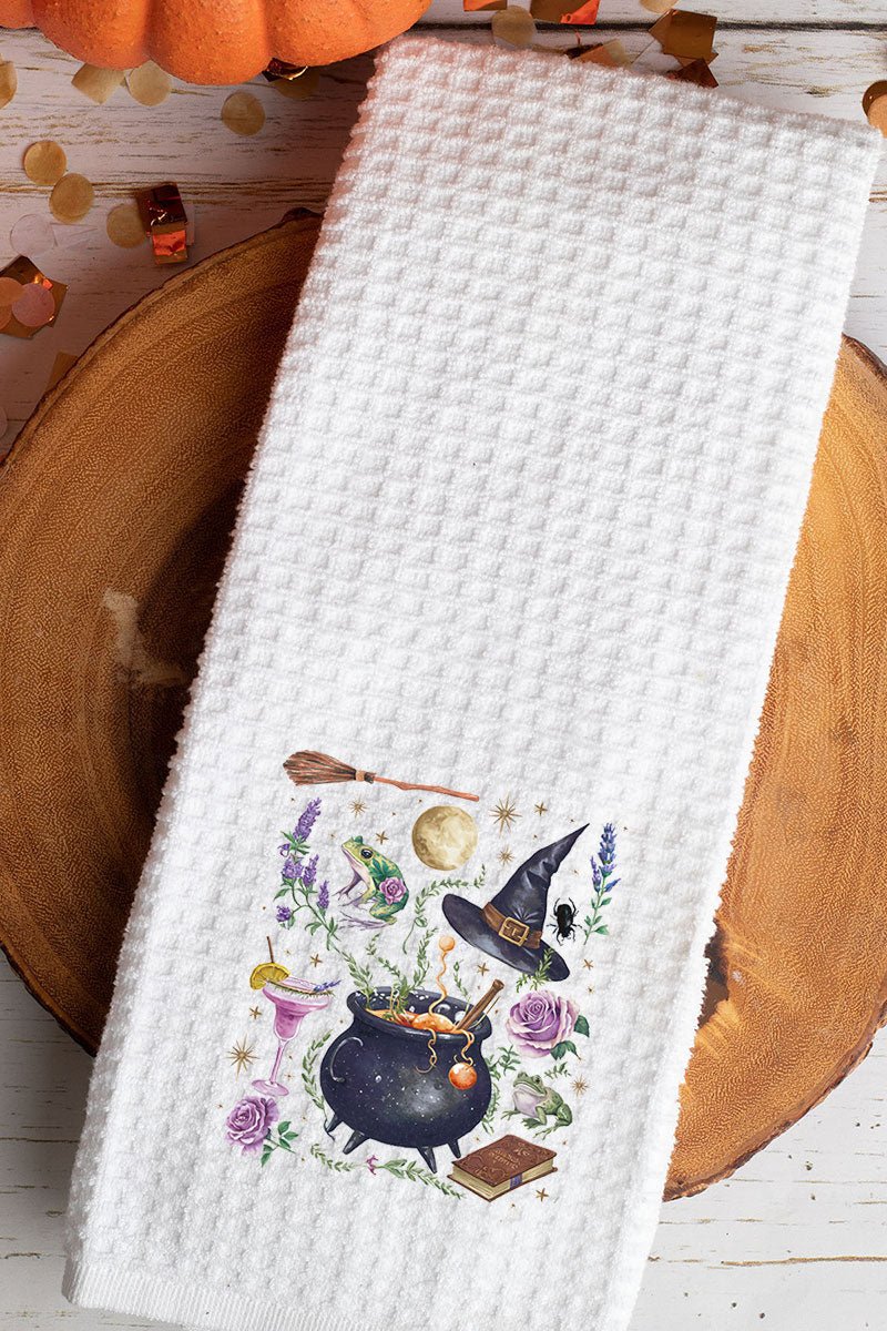 Witches Brew Waffle Kitchen Towel - Wholesale Accessory Market