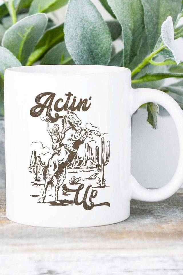 Actin' Up Ceramic Mug - Wholesale Accessory Market