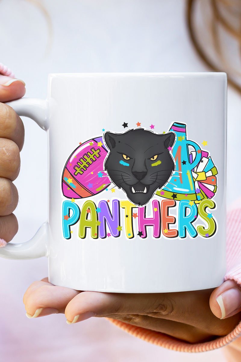 Bright Panthers Colorful Ceramic Mug - Wholesale Accessory Market