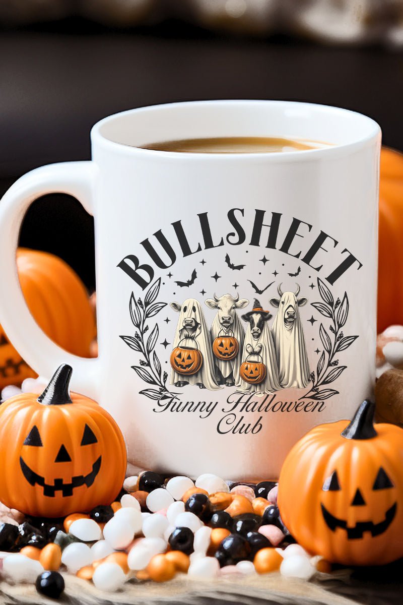 Bull Sheet Halloween Club Ceramic Mug - Wholesale Accessory Market