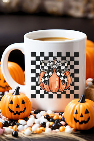 Check It Out Coquette Pumpkin Ceramic Mug - Wholesale Accessory Market