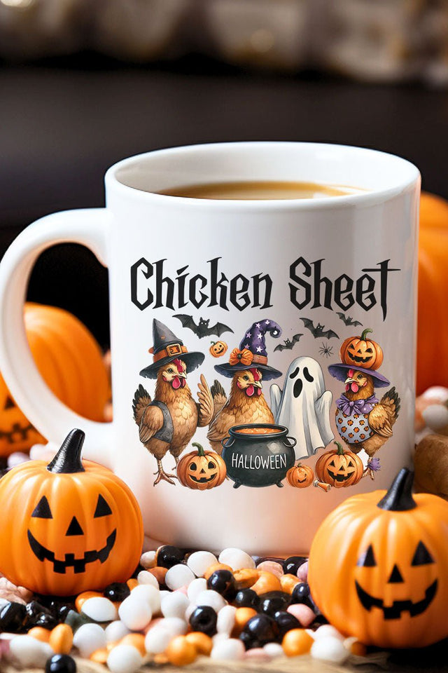 Chicken Sheet Halloween Ceramic Mug - Wholesale Accessory Market