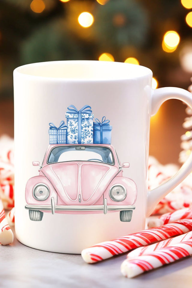 Chinoiserie Christmas Delivery Ceramic Mug - Wholesale Accessory Market