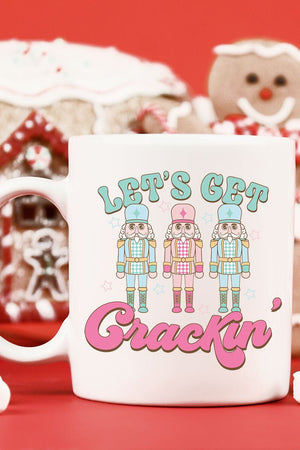 Christmas Let's Get Crackin' Ceramic Mug - Wholesale Accessory Market