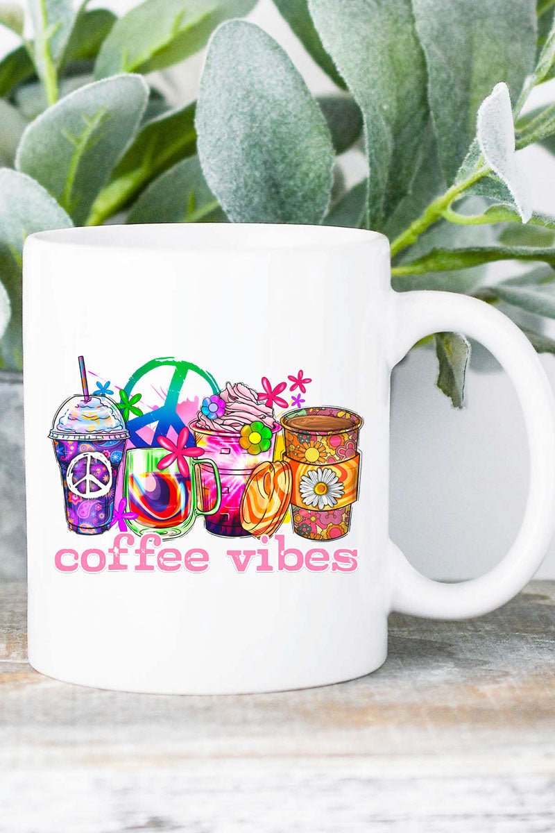 Coffee Vibes White Mug - Wholesale Accessory Market