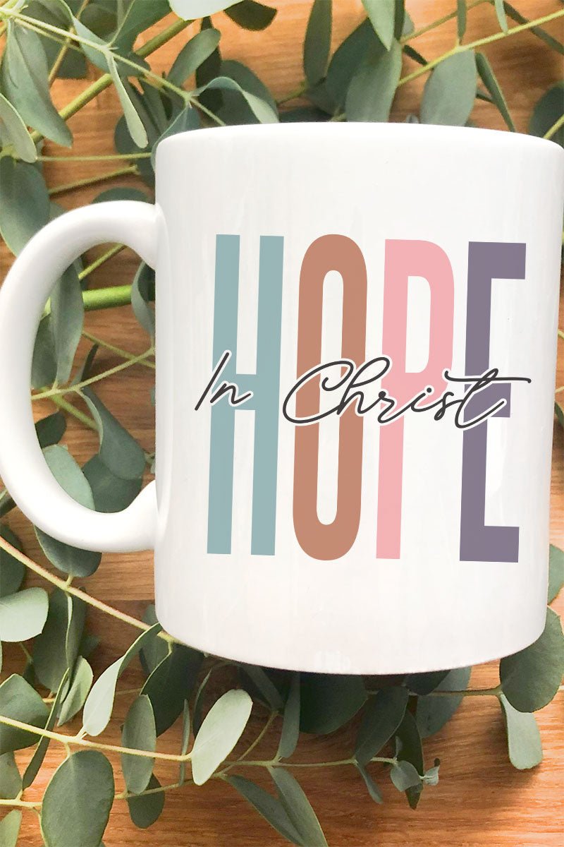 Colorblock Hope In Christ Ceramic Mug - Wholesale Accessory Market