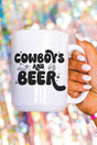 Cowboys And Beer Ceramic Mug - Wholesale Accessory Market