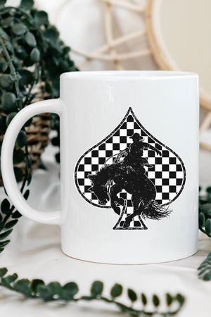 Cowboy Spade Ceramic Mug - Wholesale Accessory Market