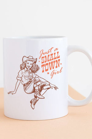 Cowgirl Just A Small Town Girl White Mug - Wholesale Accessory Market