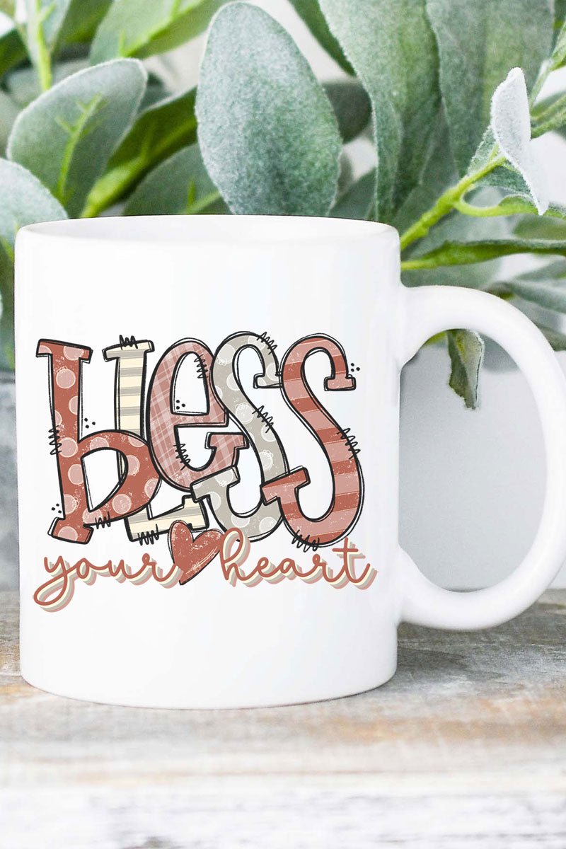 Doodle Bless Your Heart Ceramic Mug - Wholesale Accessory Market