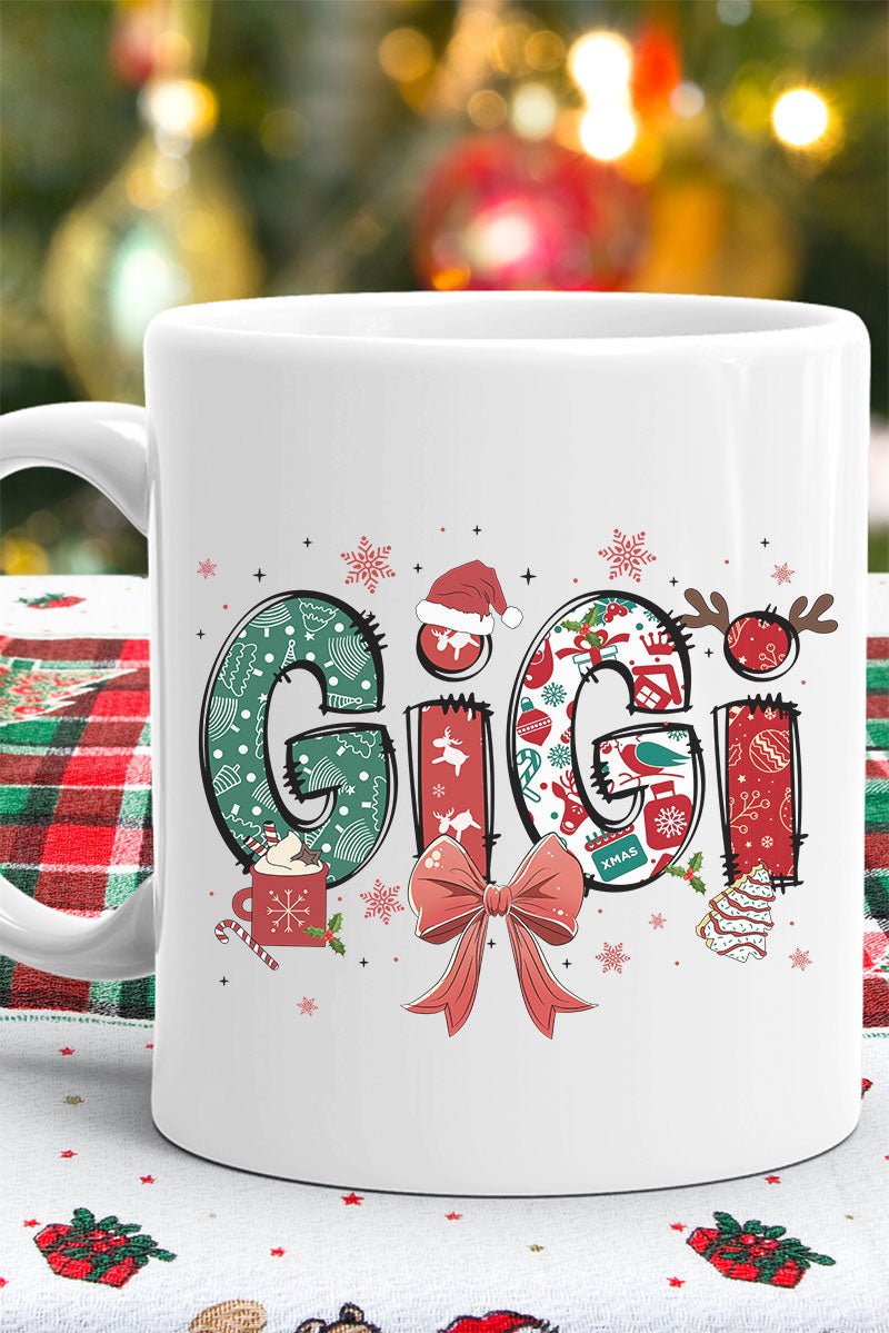 Festive Christmas Gigi Ceramic Mug - Wholesale Accessory Market