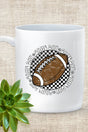 Football Retro Circle Game Day Ceramic Mug - Wholesale Accessory Market