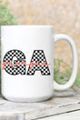 Georgia Checkered Ceramic Mug - Wholesale Accessory Market