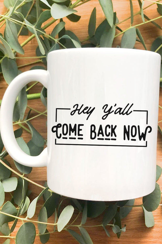 Hey Y'all White Mug - Wholesale Accessory Market