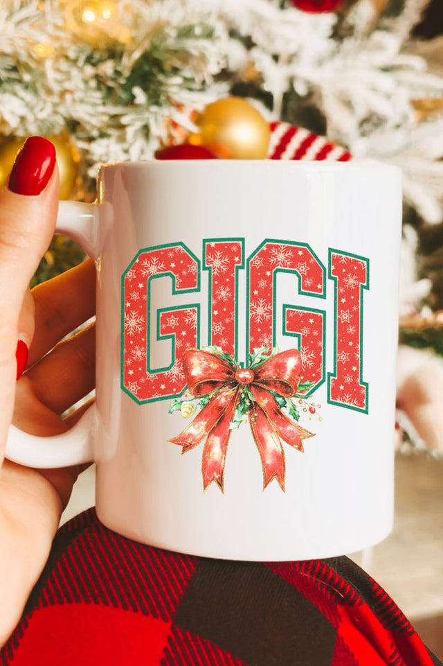 Holly Jolly Gigi Ceramic Mug - Wholesale Accessory Market