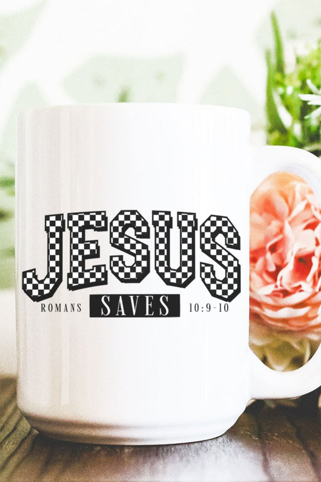 Jesus Saves Ceramic Mug - Wholesale Accessory Market