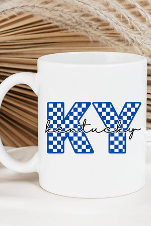 Kentucky Checkered Ceramic Mug - Wholesale Accessory Market