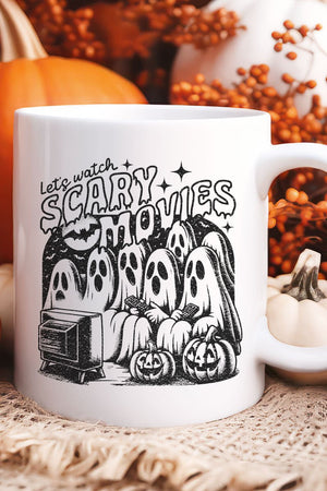 Let's Watch Scary Movies Ceramic Mug - Wholesale Accessory Market