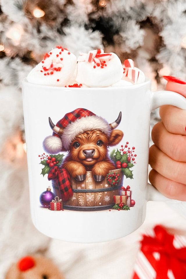 Mooey Christmas Bucket Ceramic Mug - Wholesale Accessory Market