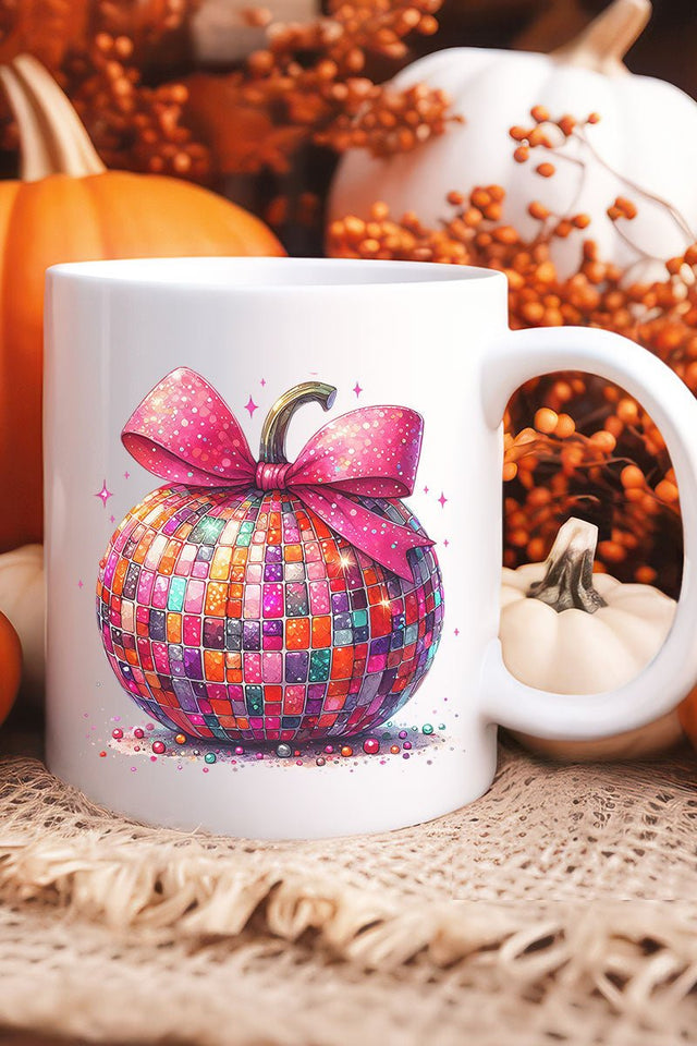 Multi - Color Disco Pumpkin Ceramic Mug - Wholesale Accessory Market