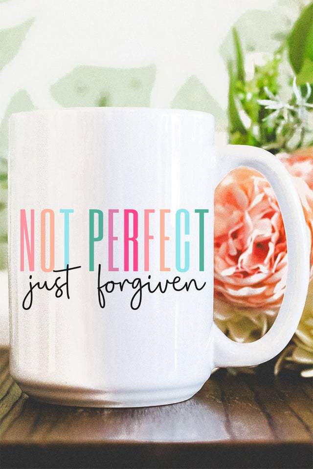 Not Perfect Just Forgiven Ceramic Mug - Wholesale Accessory Market