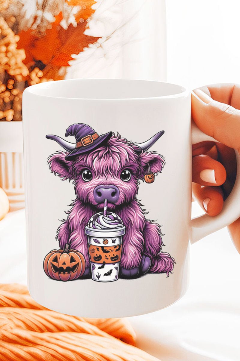 Purple Highland Halloween Ceramic Mug - Wholesale Accessory Market