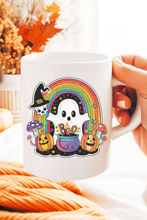 Rainbow Colorful Boo Ceramic Mug - Wholesale Accessory Market