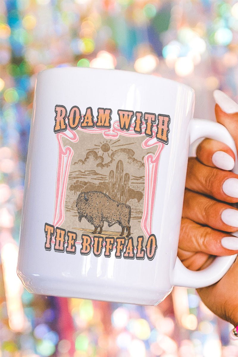 Roam With The Buffalo Ceramic Mug - Wholesale Accessory Market