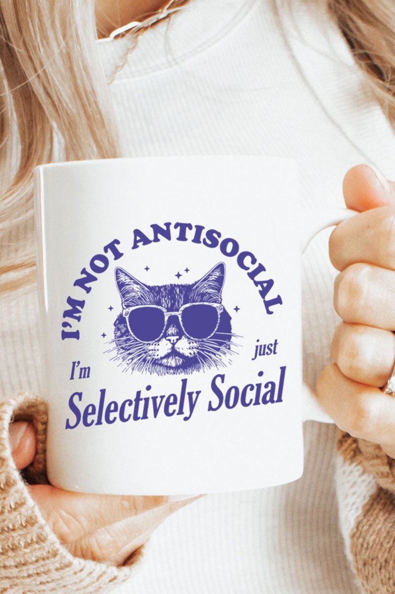 Selectively Social Ceramic Mug - Wholesale Accessory Market