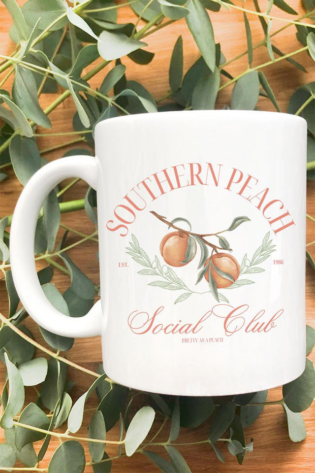 Southern Peach Social Club Ceramic Mug - Wholesale Accessory Market