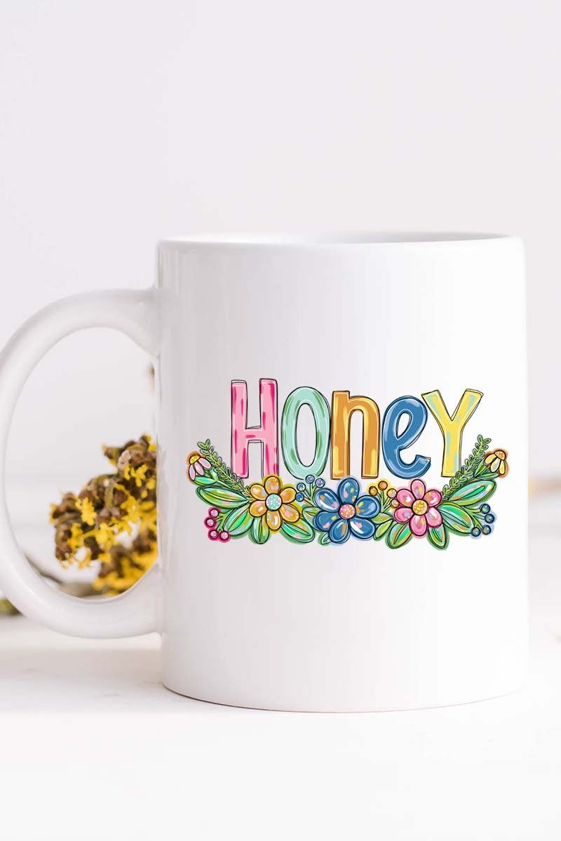 Spring Floral Honey White Mug - Wholesale Accessory Market