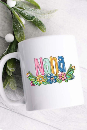 Spring Floral Nana White Mug - Wholesale Accessory Market