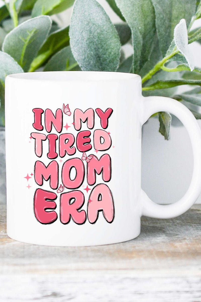 Tired Mom Era White Mug - Wholesale Accessory Market