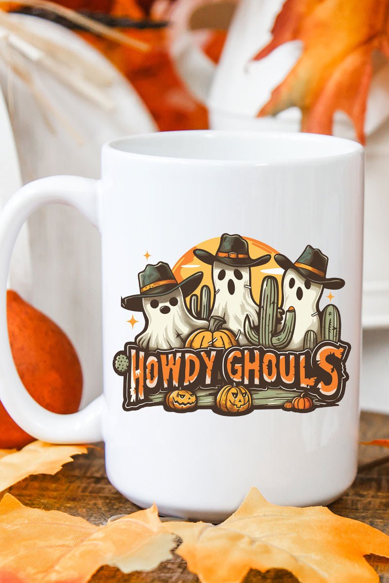 Western Howdy Ghouls Ceramic Mug - Wholesale Accessory Market