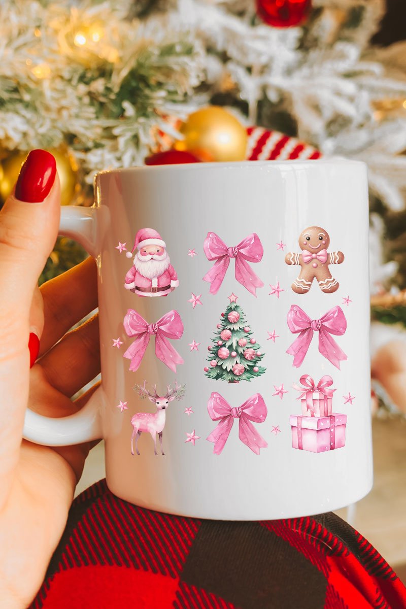 Wishing For A Pink Christmas Ceramic Mug - Wholesale Accessory Market