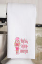 Nutcracker Y'all Are Nuts Waffle Kitchen Towel