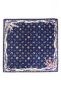 In Fine Feather Navy Square Satin Scarf - Wholesale Accessory Market