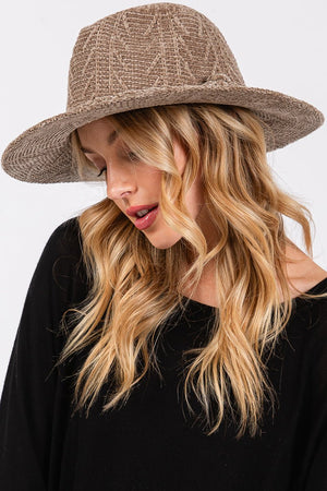 Winter Adventures Khaki Knit Fedora - Wholesale Accessory Market